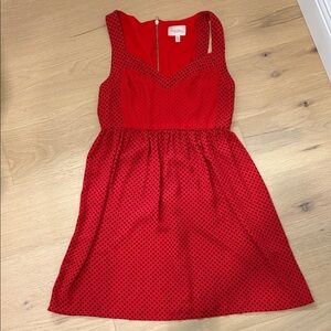 Marilyn Monroe medium Red and Black polkadot Mini Dress